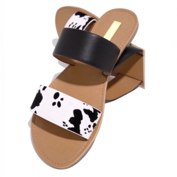 Cow Print Double Band slides🐄 - Picture 4 of 4